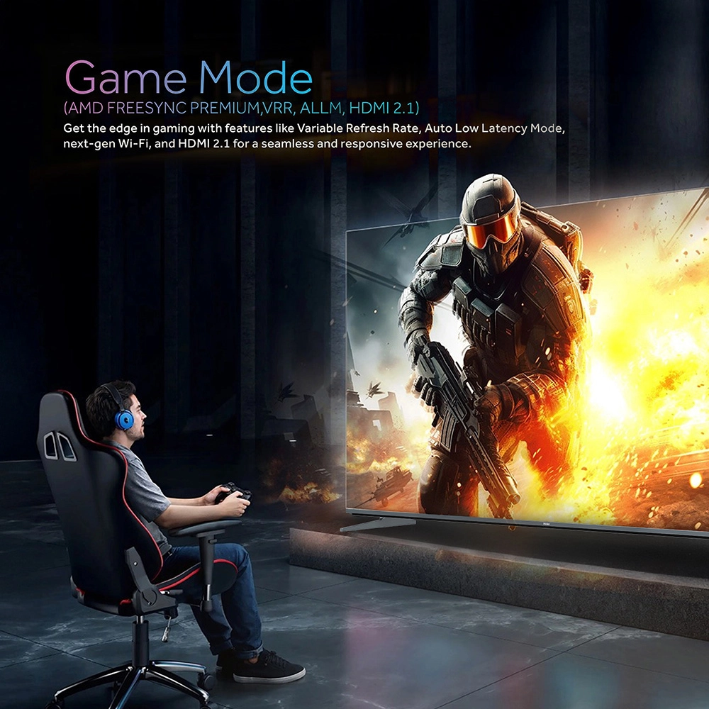 Haier M80F Mini LED 165cm (65) Google TV | Sound By KEF